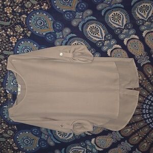 Pink Rose size small,  tan light  blouse